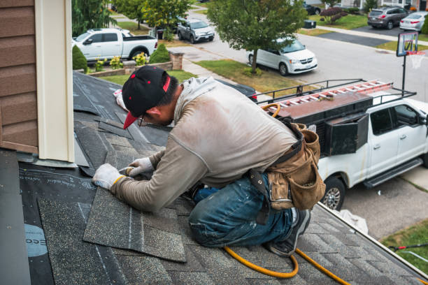 Professional Roofing technician working in Chester, OK
